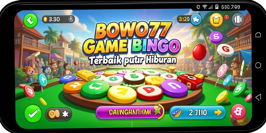 Tampilan gameplay seru BOWO77 dengan kartu Bingo.