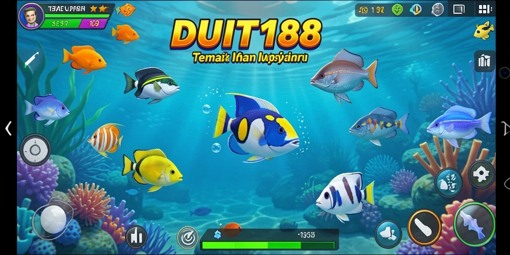 Tangkapan layar gameplay seru dari game Tembak Ikan DUIT188.