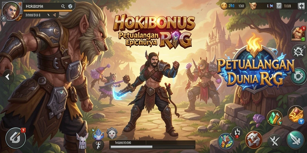 Tangkapan layar menampilkan aksi seru dalam gameplay HOKIBONUS.