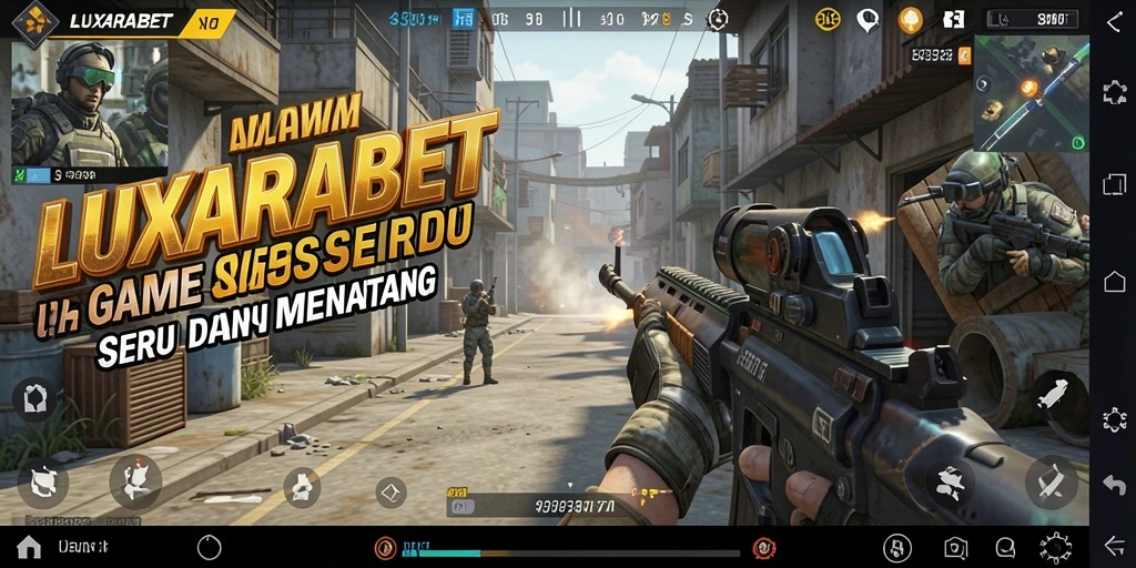 Gameplay memukau dalam LUXARABET yang penuh aksi FPS.
