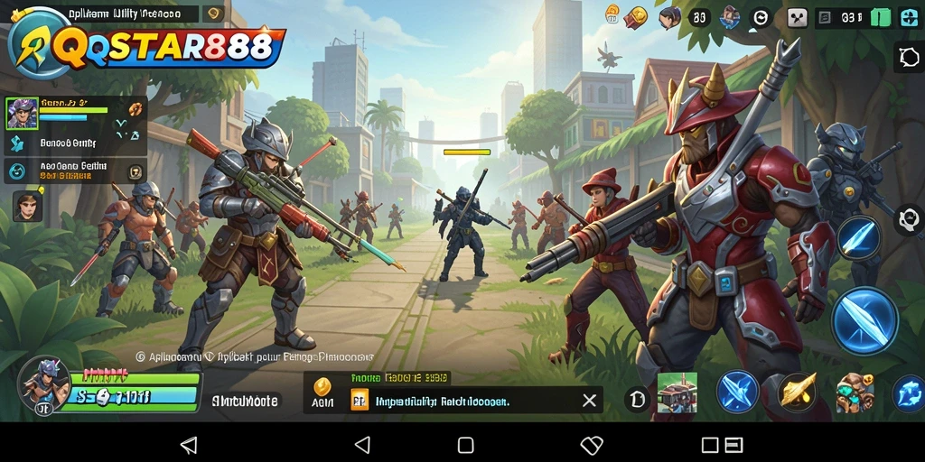 Screenshot utama QQSTAR88 menampilkan antarmuka aplikasi Utility yang menarik.